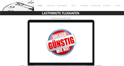 Desktop Screenshot of lastminute-flughafen.de